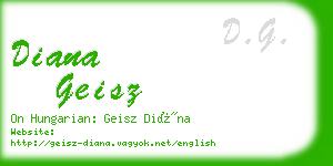 diana geisz business card